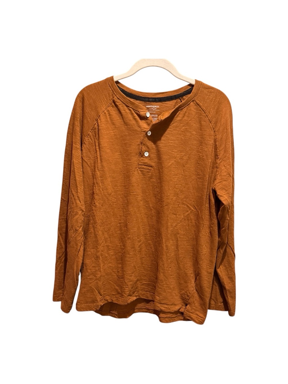 Paperdenim&cloth BROWN Henley LongSleeve Shirt